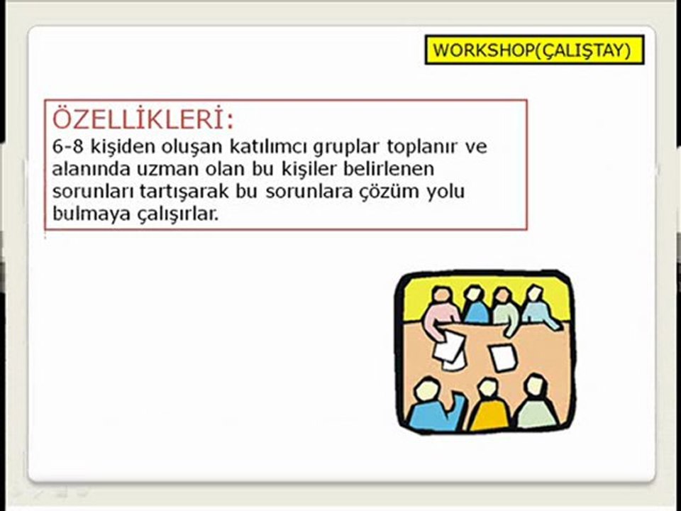 Konuşma Halkası - Workshop Tekniği
