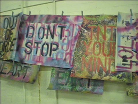 print works by Barrie J Davies in project Ten Gallery spring 2 exhibition 2011
