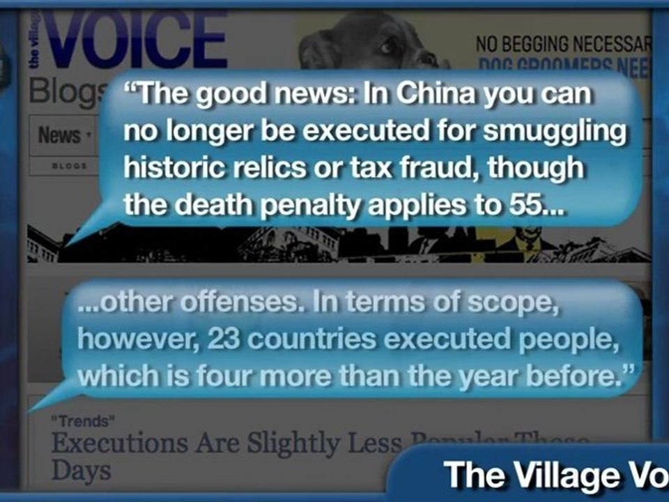 Amnesty International- Executions Down 25% Worldwide