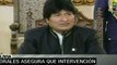 Evo Morales denuncia que ataque a Libia es por el petróleo