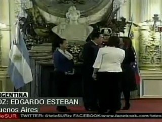 Presidente Chávez inicia visita de trabajo en Argentina