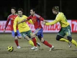 Lithuania 1-3 Spain Xavi superb-strike