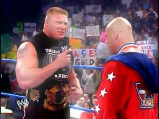 Brock Lesnar vs Kurt Angle vs The Big Show Vengeance 2003 promo