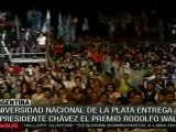 Chávez denuncia a medios de comunicación imperialistas