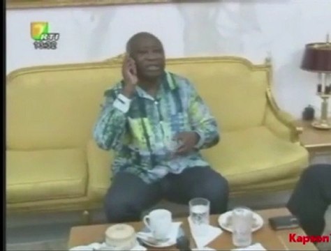 Images de Laurent Gbagbo diffusée par la télévision ivoirienne
