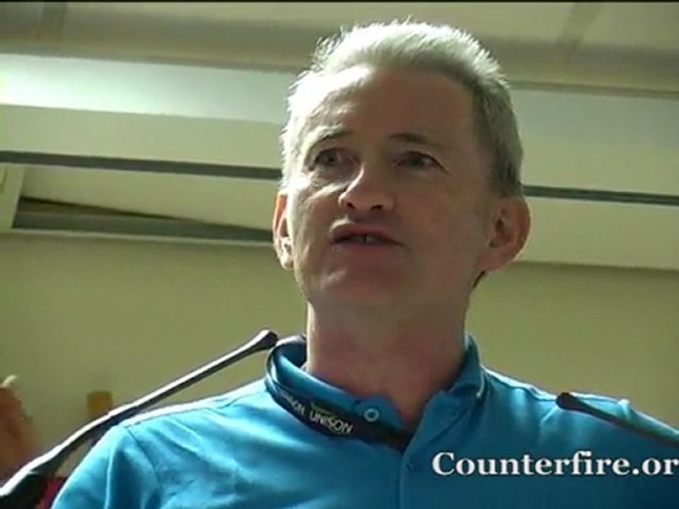 John McLoughlin Unison BRanch Secretary - The Cuts to ...