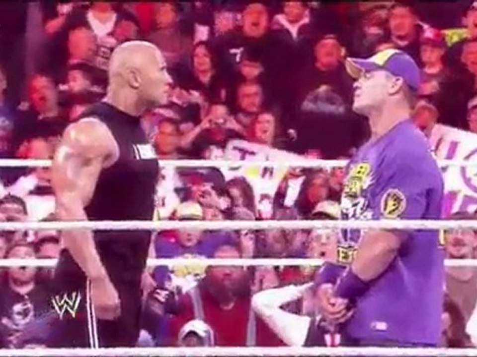 wwe the rock john cena and the miz raw promo