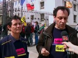 Les postiers en grève (Montpellier)