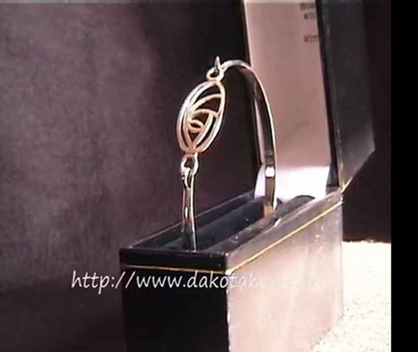 Silber Armspange Mackintosh Glasgow Rose Bangle armhy1