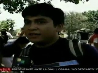 Policía hondureña reprime manifestación infantil