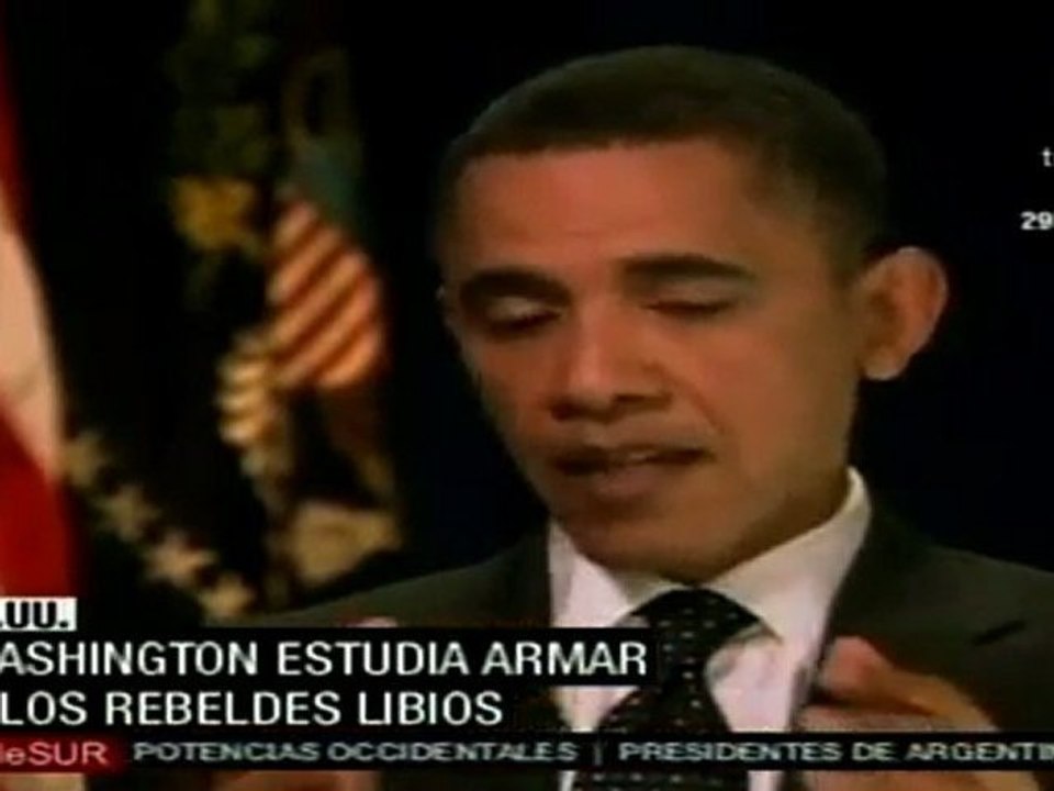 EEUU estudia armar a rebeldes libios para apoyar su avance