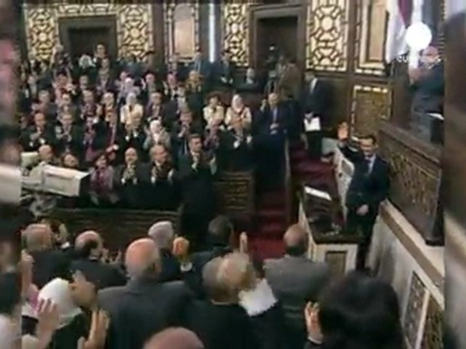 Assad blames 'conspirators' for Syria protests