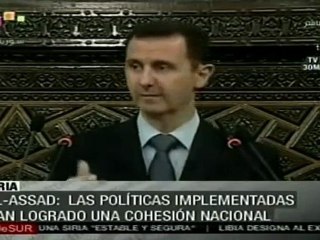 Al Assad: se ha logrado cohesión sin precedentes de Siria