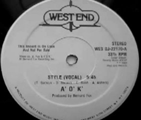 80's Soul and Funk -A' O' k'.  - Style 1984