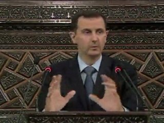 Presidente sirio Bashar al Asad denuncia una conspiración