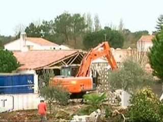 Démolition des maisons sinistrées (La Faute-sur-Mer)