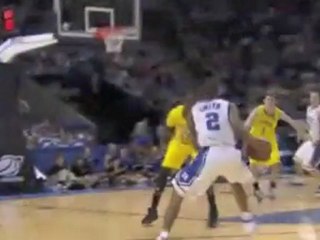 Nolan Smith killer crossover on Tim Hardaway Jr.