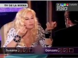 Higuain jugando al truco con Susana (Zapping)