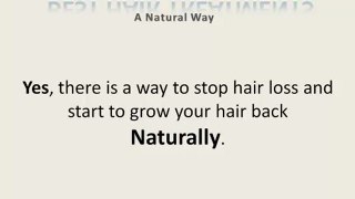 Natural Hair Loss Treatment to Avoiding Balding