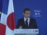 Sarkozy au chevet du Japon en pleine catastrophe nucléaire