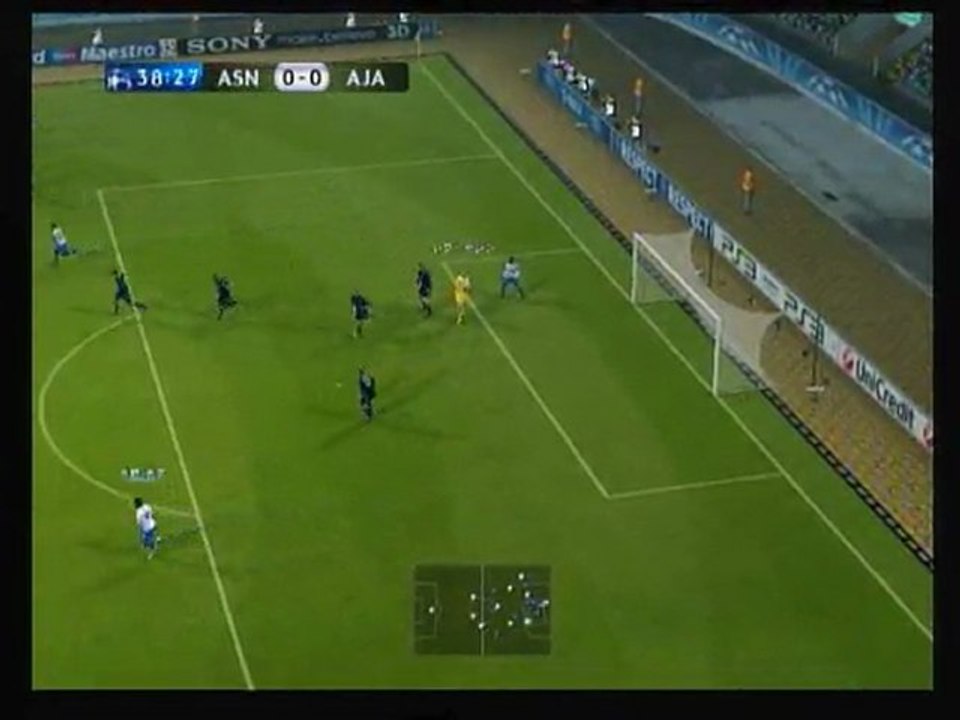 マスターリーグ9年目　UEFA CLトーナメント1回戦2ndleg vsアヤックス ウイイレ2011