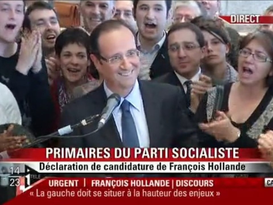 Primaire au PS: Hollande (officiellement) candidat