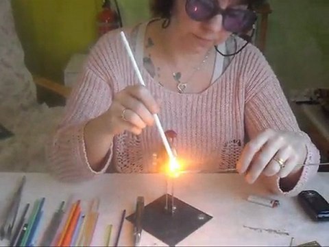 Fabrication de perles en verre par Atelier-AgnesK