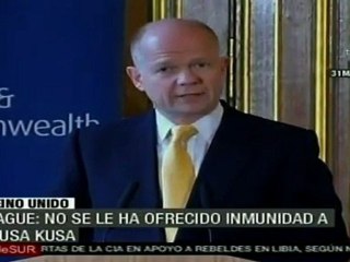 RU no ha ofrecido inmunidad a ex canciller libio Musa Kusa