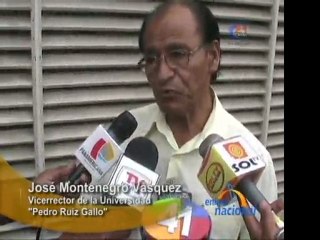Estudiantes de Universidad Pedro Ruiz Gallo continuan con su protesta en Chiclayo