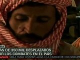 Más de 350 mil desplazados huyen de Libia