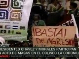 Chávez aboga por la unidad de los movimientos populares