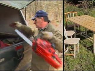 Alain Dupasquier, créateur de mobilier en châtaignier