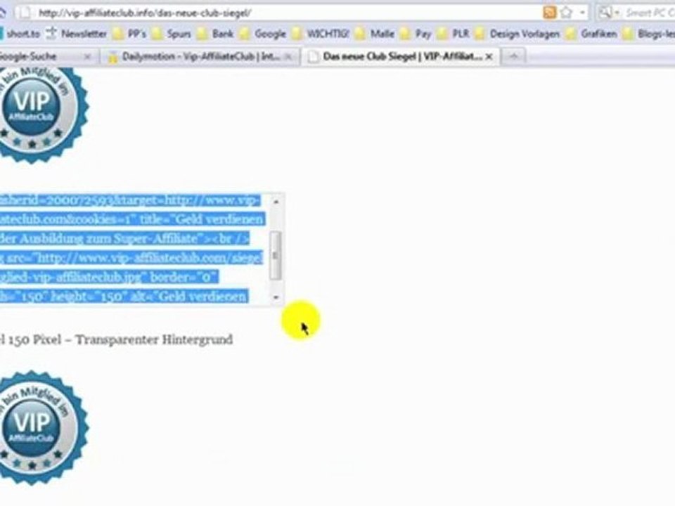 VIP Affiliate Club - Backstage