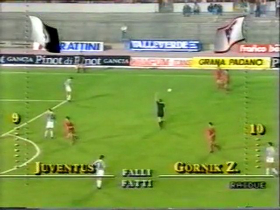 Juventus Turyn-Górnik Zabrze 4:2 (27.09.1989) [2 połowa] (gol Lisska)