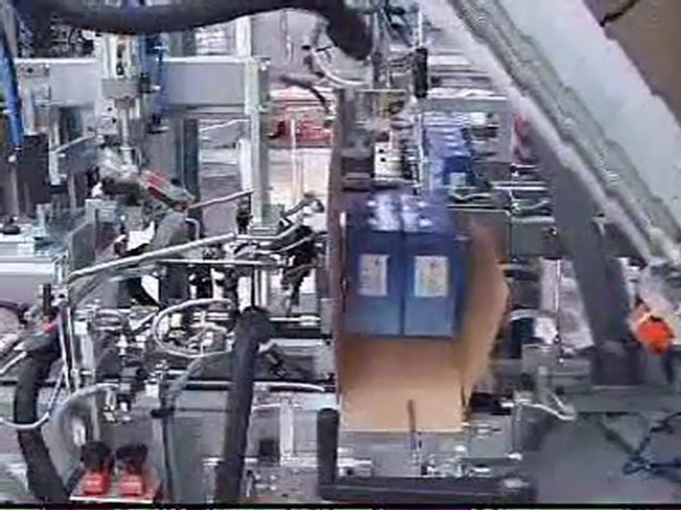 Alcoholic beverages - case loading, shrink-wrapping, palleti