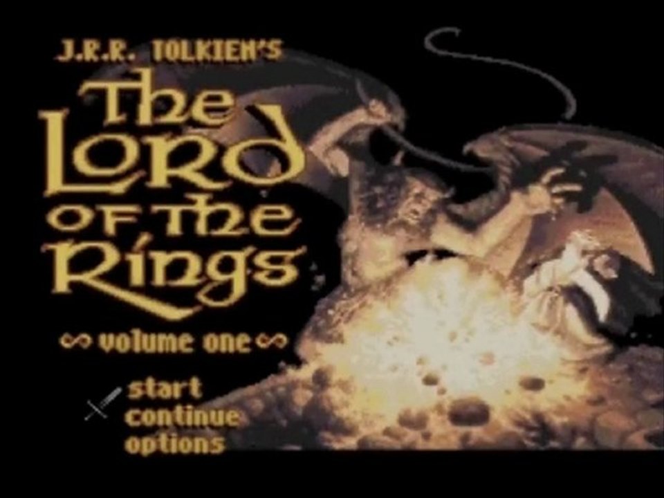 Test du Seigneur des Anneaux ( Snes ) The lord of the rings JRR tokien vol 1