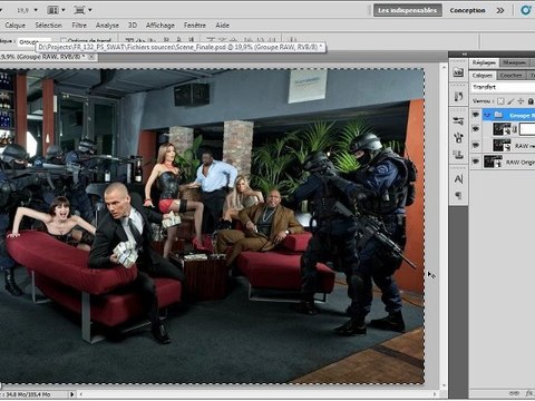 Photoshop CS5 : Effacer un câble
