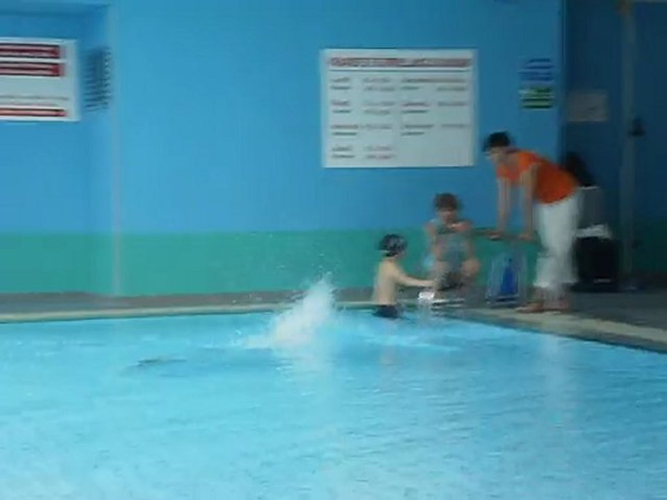 Nathan à la piscine