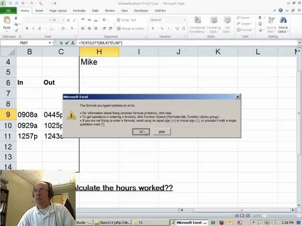 Dueling Excel - Hours Worked: Podcast #1374