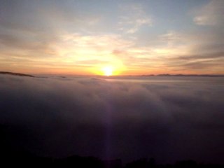 Brume sur les îles d'Hyères