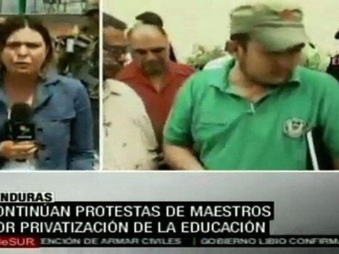 Protestas en Honduras contra privatización de la educación