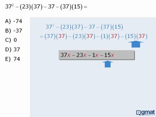 GMAT Math Practice Question - Algebra - 37's Everywhere