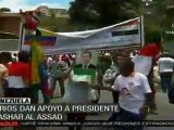 Sirios en Venezuela muestran apoyo a presidente Al-Assad