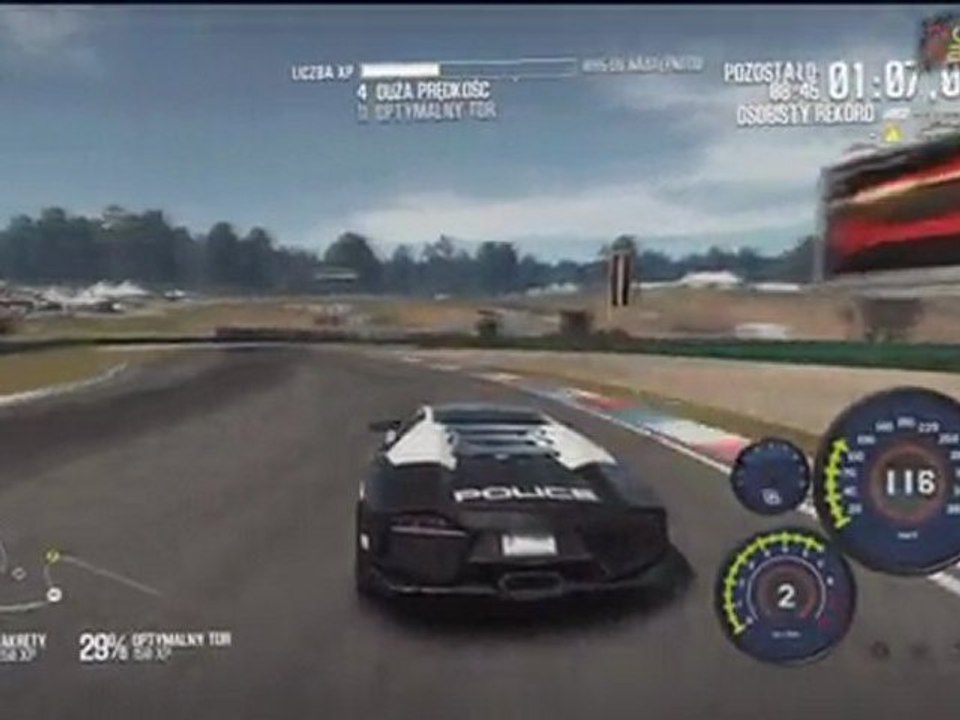 SHIFT 2: Unleashed PS3 - Lamborghini Reventon Police Car Gameplay