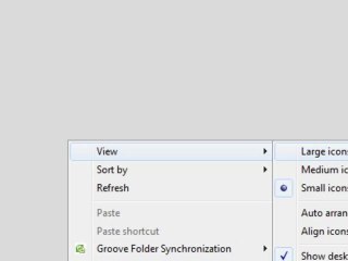 Change Desktop Icon size