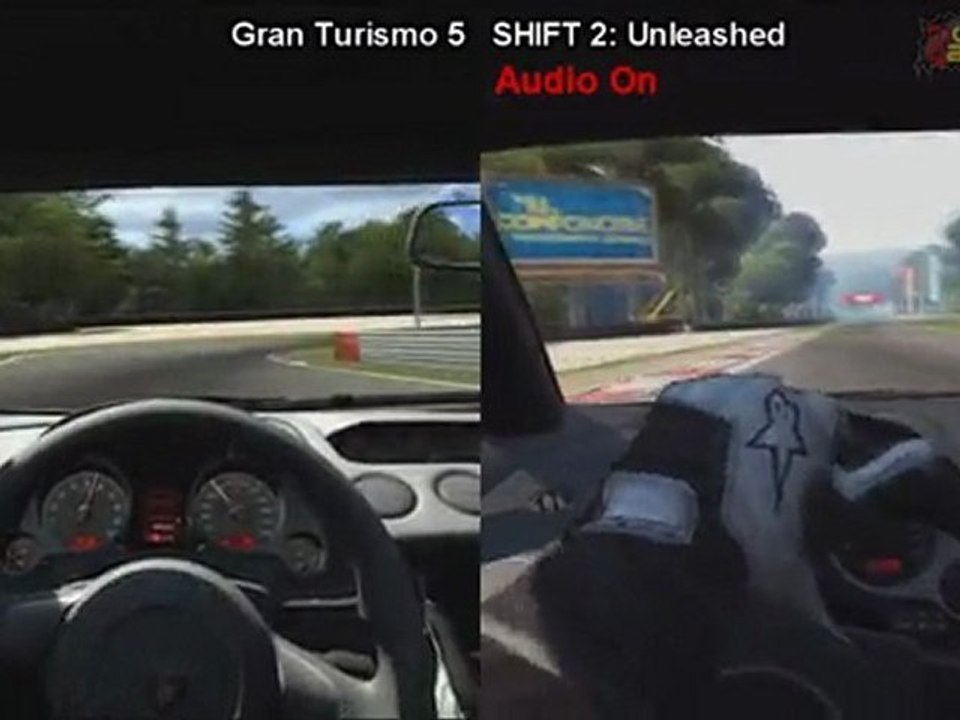 Gran Turismo 5 vs SHIFT 2: Unleashed - Lamborghini Gallardo LP560-4 at Monza