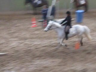 Sarah & Levis en mise-en-selle.