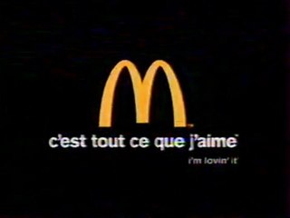 Publicité Mc Donald's 2003
