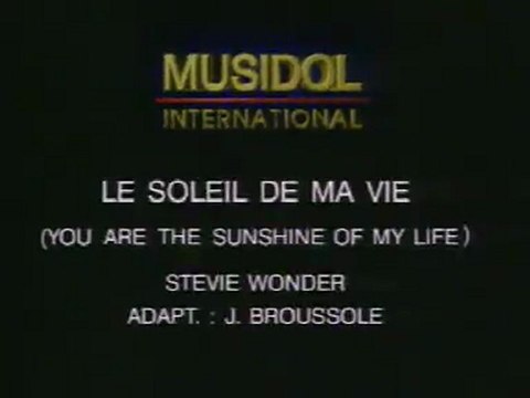 Karaoke - Distel et Bardot - Le soleil de ma vie