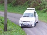 Sortie de route d' Olivier Boinet au rallye du Pays de caux 2011.